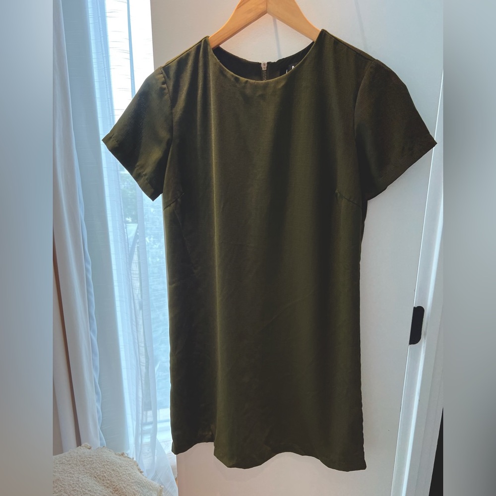 Shift and Shout Olive Green Dress